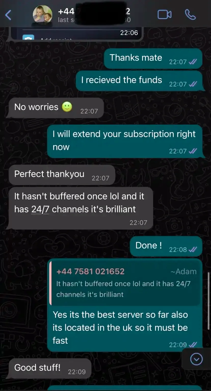 IPTV happy customer 1