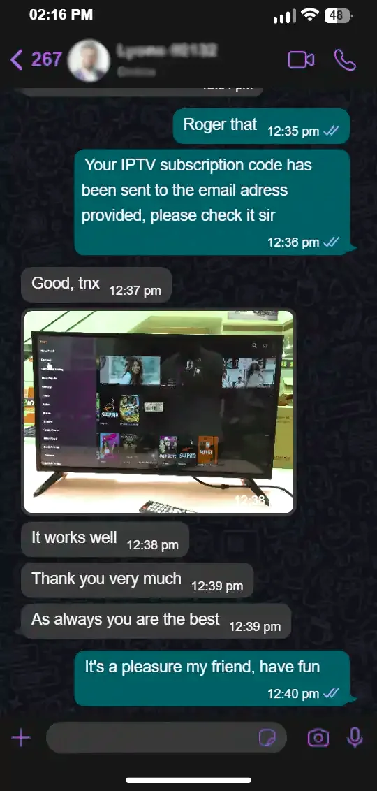IPTV happy customer 7
