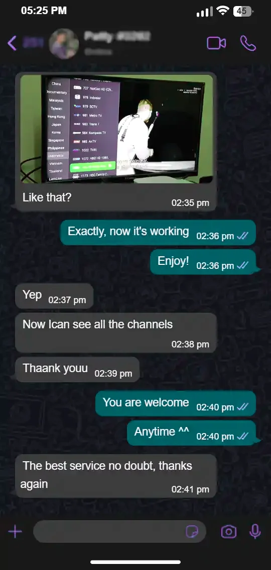 IPTV happy customer 9